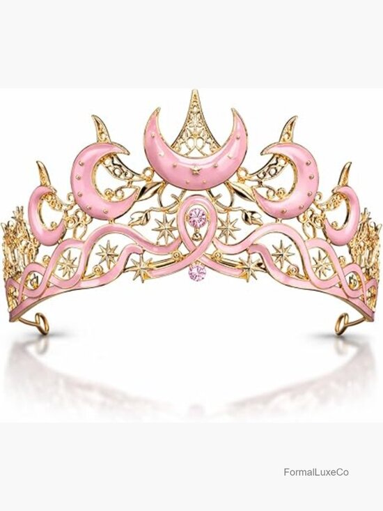 Celestial Queen Rhinestone Crown Tiara Headpiece Cosplay Bridal main image 6